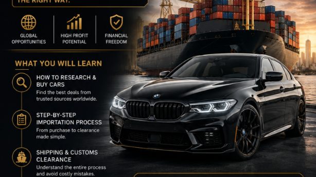 Car Importation Masterclass: Source, Ship and Sell for Profit.